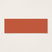 Rustieke herfst bladeren bruiloft Drink ticket Mini Visitekaartjes (Achterkant)