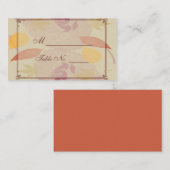 Rustieke herfst bladeren bruiloft plaats kaarten plaatskaartje (Voorkant / Achterkant)