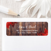 Rustieke herfst bladeren herfst bruiloft etiket (Insitu)