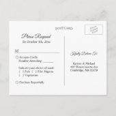 Rustieke herfst bladeren Mason Jar String Lights R Uitnodiging Briefkaart (Achterkant)