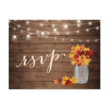 Rustieke herfst bladeren Mason Jar String Lights R