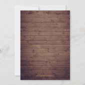 Rustieke herfst bladeren string licht repetitie di kaart (Achterkant)