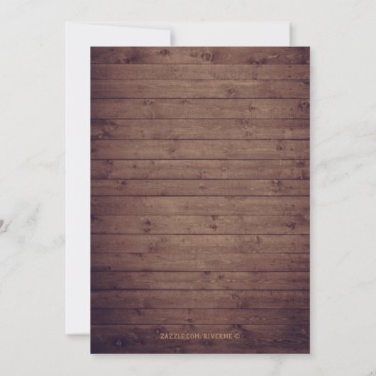 Rustieke herfst bladeren string licht repetitie di kaart (Achterkant)