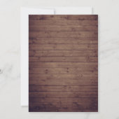 Rustieke herfst bladeren string verlichting paar's kaart (Achterkant)