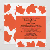 Rustieke herfst bladeren verbrand Sinaasappel herf Kaart (Voorkant / Achterkant)