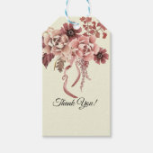 *Rustieke Herfst Bloeit Waterverf achtergrond Cadeaulabel (Voorkant)