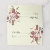 *Rustieke Herfst Bloeit Waterverf achtergrond Plaatskaartje (Buitenkant ongevouwen)