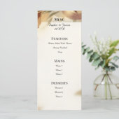 Rustieke herfst bloem bruiloftsmenu menu (Staand voorkant)