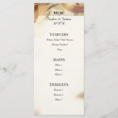 Rustieke herfst bloem bruiloftsmenu menu (Voorkant)