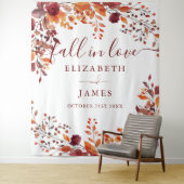 Rustieke Herfst Bloem Fotohokje Achtergrond Wandkleed (In situ)