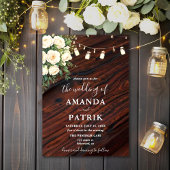 Rustieke Herfst Bloemen Boho Chic Style Wedding Kaart