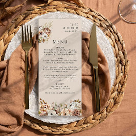 Rustieke Herfst Bloemen Bruin Neutraal Land Bruilo Menu