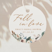 Rustieke Herfst Bloemen Herfst in Liefde Vrijgezel Bedankjes Labels