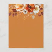Rustieke herfst Bloemen Housewarming Party Uitnodi (Achterkant)