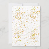 Rustieke Herfst Bloemen Huwelijksuitnodiging Kaart (Achterkant)