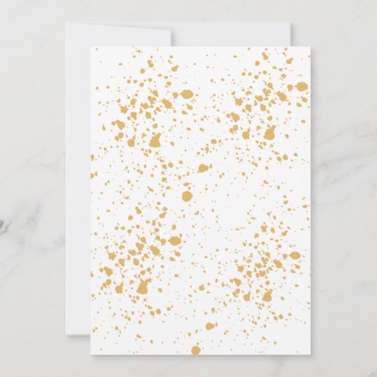 Rustieke Herfst Bloemen Huwelijksuitnodiging Kaart (Achterkant)