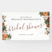 Rustieke herfst bloemen | Vrijgezellenfeest Welkom Spandoek (Horizontaal)