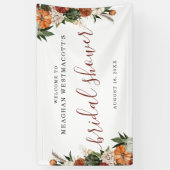 Rustieke herfst bloemen | Vrijgezellenfeest Welkom Spandoek (Verticaal)