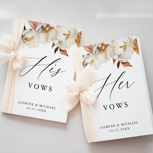 Rustieke herfst bloemen zijn bruiloft geloften Kaa Kaart