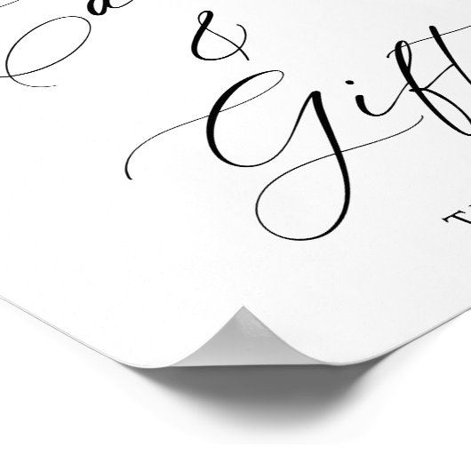 Rustieke herfst bloemenbruiloft kaarten en geschen poster (Hoek)