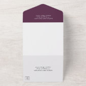 Rustieke Herfst bloemenelegante bruiloft All In One Uitnodiging (Buitenkant)