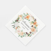 Rustieke herfst bloemenfeest Vrijgezellenfeest dan Servet (Hoek)