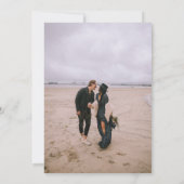 Rustieke herfst bloemenfoto's 3 opslaan de datum b save the date (Achterkant)