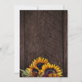 Rustieke herfst bloemenpompoen Thanksgiving diner Kaart (Achterkant)