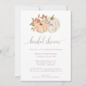 Rustieke Herfst Bloemenpompoen Vrijgezellenfeest Kaart (Voorkant)