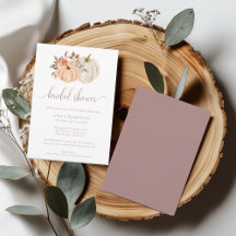 Rustieke Herfst Bloemenpompoen Vrijgezellenfeest