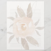 Rustieke Herfst bloemenrecept Multomap papier Flyer (Achterkant)