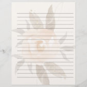 Rustieke Herfst bloemenrecept Multomap papier Flyer (Achterkant)