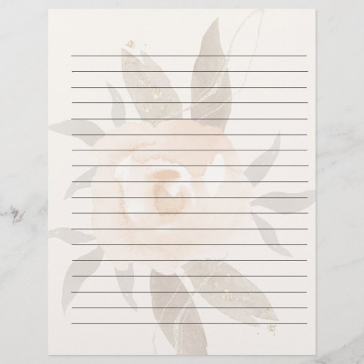 Rustieke Herfst bloemenrecept Multomap papier Flyer (Achterkant)