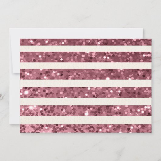 Rustieke herfst bloemensequin quinceanera uitnodig kaart (Achterkant)