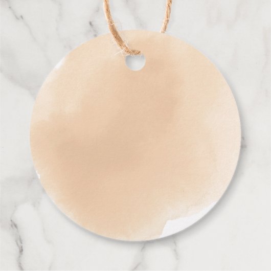 Rustieke Herfst Bloemige Pompoen Bruidsfeest Bedan Bedankjes Labels (Achterkant)