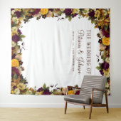 Rustieke herfst bloemstuk fotohouderset achtergron wandkleed (In Situ (horizontaal))