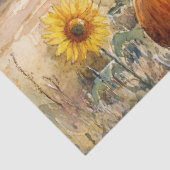 Rustieke herfst Boerderij Landschap Decoupage Tissuepapier (Detail)