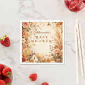 Rustieke herfst boho baby shower servet (Insitu)