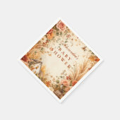 Rustieke herfst boho baby shower servet (Hoek)