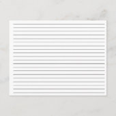 Rustieke Herfst Boho Boog Pampas Grass Recept Kaar Informatiekaartje (Achterkant)