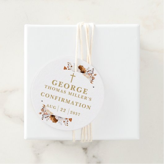 Rustieke Herfst Boho Botanisch Modern Bevestiging Bedankjes Labels (In situ)