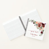 Rustieke herfst Boho bruiloft gastenboek Notitieboek (Binnen)