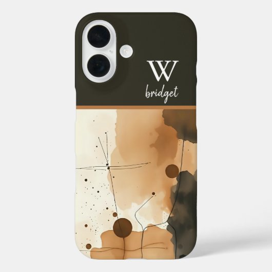 rustieke Herfst Boho Warm Aardse abstract Case-Mate iPhone Case (Achterkant)