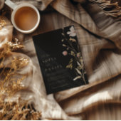 Rustieke Herfst Boho Waterverf bruiloft Kaart