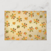 Rustieke Herfst Boom Lichten Huwelijk info kaarten (Achterkant)