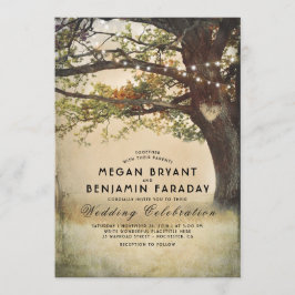  rustieke Herfst boomsnaar van Lichten Bruiloft Kaart