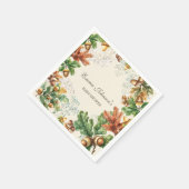 Rustieke herfst bos baby shower servet (Hoek)