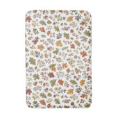 Rustieke Herfst Bos Bladeren Paddenstoel Patroon Badmat (Voorkant Verticaal)