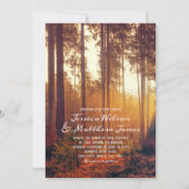 Rustieke Herfst Bos Herfst Kleuren Country Wedding Kaart (Voorkant)