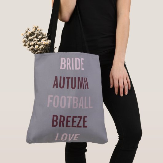Rustieke herfst bruid verliefd tailgate feest tote bag (Dichtbij)